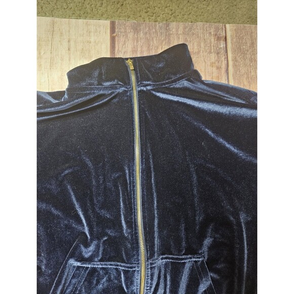 FABLETICS Vanessa Hudgens Velour Wide Leg Jumpsuit Royal Blue Plus Size 3X - Picture 8 of 12